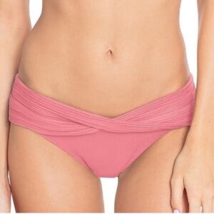 Robin Piccone Lily Twist Pink Lemonade Bikini Bottom Sz XS NWT | Bikini Bottom